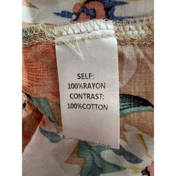 Easel Vintage-Inspired Floral Dress With Crochet Bodice Sleeveless Boho Maxi Bei - Picture 10 of 12